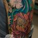 Tattoos - Tropical Flowers and Water 3/4 Sleeve In Progress - 62902